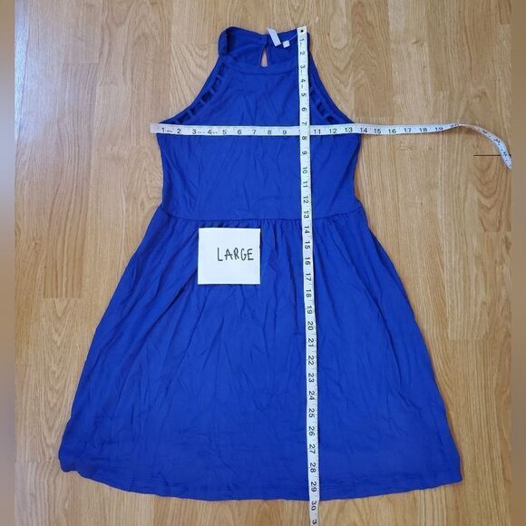 Good Luck Girl Gem Knit Halter Cage Skater Dress - Picture 9 of 13